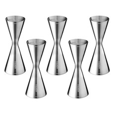 Casabeni 居家調酒 雞尾酒 全不鏽鋼 纖細款 量酒器 60ml / 90ml, 單一色, 5個