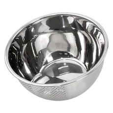 kitchen U 全不鏽鋼 304 多用途洗米盆, 銀色, 1個