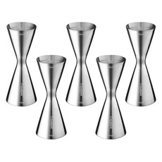 Casabeni 家用調酒 雞尾酒全不鏽鋼纖細量酒器 45ml / 60ml, 單色, 5個