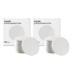 칼딘 모카포트 포터필터 여과지 더치커피기구 올 라운드 필터 화이트 60mm, 100개입, 2개