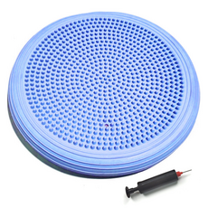 Khohimo 居家核心運動伸展空氣平衡墊 4W322 + 打氣筒套組, 1套, 藍色