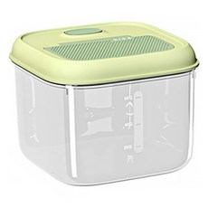 Lanboer 寵物一鍵式大容量飼料桶 S, 綠色, 1個, 6L