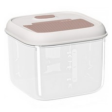 Lanboer 寵物單鍵式大容量飼料桶 S, 粉紅色, 1個, 6L