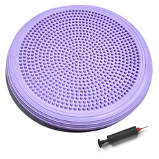 Khohimo 居家核心運動伸展空氣平衡墊 4W322 + 打氣筒套組, 1套, 紫色