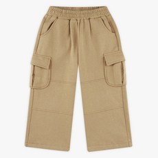 MARI N MORI 兒童抽繩兩穿刷毛工裝褲