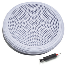 Khohimo 居家核心運動伸展空氣平衡墊 4W322 + 打氣筒套組, 1套, 灰色