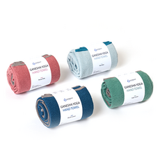 GANESHA YOGA PROPS The Yoga擦手巾 4件組, 藍綠色、牡丹粉紅、淡藍、鼠尾草綠色