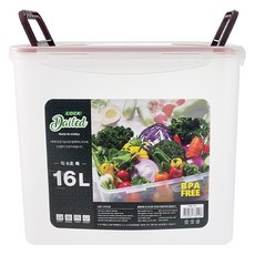 데일드 투명한 김치통, 16L, 1개