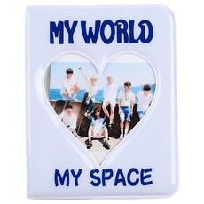 만들하비 포토카드 바인더 콜렉트북, 화이트, 16매