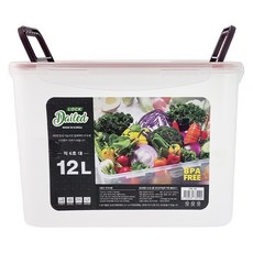 데일드 투명한 김치통, 12L, 1개