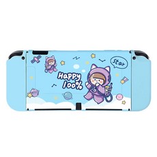 데이소이 큐트 닌텐도 스위치 OLED 케이스, 14 해피스페이스 스카이, 1개