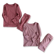 예루예나 아동용 히트 기모 실내복 내의 상하의 2종 세트