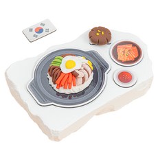 minhwashop 黏土世界美食磁鐵製作 韓國 S240039A + 黏土 10g x 5種 套組 UDOCL0010, 10套, 混合色