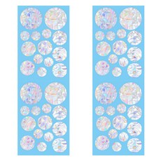 소니오 반짝 크리스마스 인테리어 스티커, 15 라운드