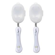 kitchen U 兒童用Miffy波浪不鏽鋼叉匙+收納盒組, 2套, 單品, 混合顏色