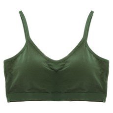 젠가 노와이어 스포츠 면 브라탑