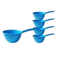 World Clean 長柄水瓢 中, 5個, 藍色