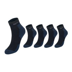 NEPA 男士探險緩震登山短筒襪5雙組 NPCABSXL, 1套, 黑色(NPCABSXL-BK5)