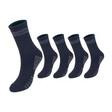 NEPA 男用 Active 緩衝登山中筒襪 5雙組 NPCAVMDL, 1套, 海軍藍(NPCAVMDL-NV5)