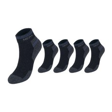 NEPA 女士探險緩震登山短襪5雙組 NPCABSXS, 1套, 黑色(NPCABSXS-BK5)