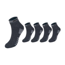 네파 남성용 엑티브 쿠션 등산 단목 양말 5족 세트 NPCAVSXL, 그레이(NPCAVSXL-GR5), 1세트
