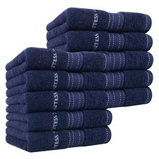 카운테스마라 송월타월 루미에르 수건 160g 30수 코마사, 네이비, 10개