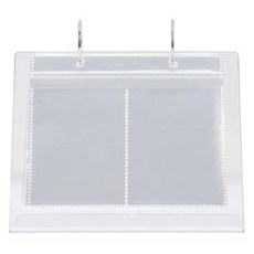 卡卡斯 立式貼紙簿 + 內頁 17p + 掛環 2p 套組 KN-A4086, 1套, 透明