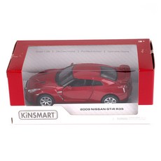 KiNSMART 2009 日產 GT R R35 迷你車 KT5340, 紅色, 1個