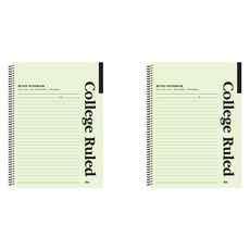 아이비스 슬림 원링 노트 심플컬리지 12736, 그린, 2개