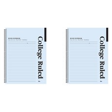 아이비스 슬림 원링 노트, 블루, 2개