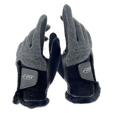 ANYGOLF 男士羊皮冬季高爾夫手套雙手組, 1套, 時尚黑