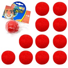 Party09 海綿鼻子, 紅色, 12個