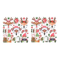 소니오 스마일 크리스마스 인테리어 스티커 2p, 11 프렌즈