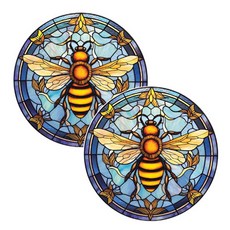 소니오 엔틱 글래스 버드 인테리어 스티커 2p, 15 퀸비