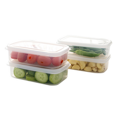 冰箱方形密封容器V 450ml, 4個