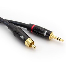에이치디탑 국산 RCA TO 3.5 스테레오 케이블 HT-TP616, 1개, 40m