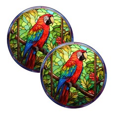 소니오 엔틱 글래스 버드 인테리어 스티커 2p, 06 패럿