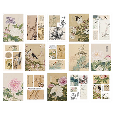 Laventia 古風墨畫漢字設計韓紙 15款 x 2張組合, 1套, 類型 3