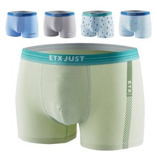 ETX JUST SCOCKS 男童學生四角內褲5件組