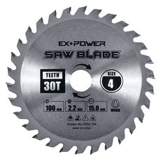 이엑스파워 원형톱날 팁쏘 목재용 100mm EXC-04030, 1개