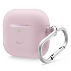 elago AirPods 4 矽膠掛繩保護殼, 單一商品, 薰衣草紫, 1個