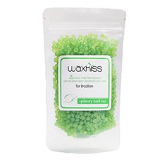 waxkiss 自助美體巴西美體綠色硬蠟, 200g, 1個