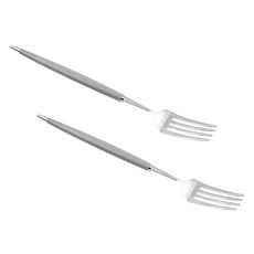 Bogen Mont Blanc 可愛餐具餐叉, 灰色, 2個