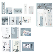 Laventia 書法漢字設計韓紙 15種 x 2張組合 款式3, 1套, 混合顏色