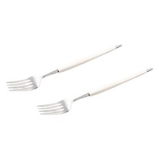 Bogen Montblanc Cutie 餐具餐叉, 白色, 2個