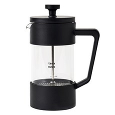 teranuvo 法式濾壓咖啡壺 350ml, 1個, Black