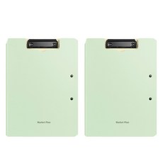 Market Plan 文件整理 雙層文件夾板 A4, 2個, 綠色