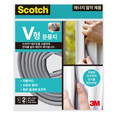 3M Scotch 3M V型窗框門窗密封條 2入, 1個