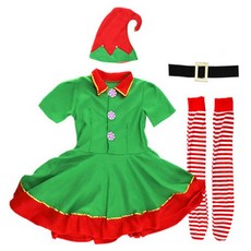 女童款聖誕精靈服裝