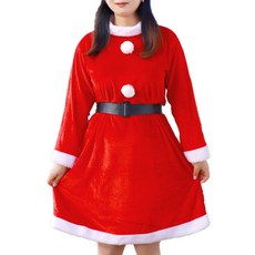 聖誕老人連身裙套裝3件組 12~14歲尺寸